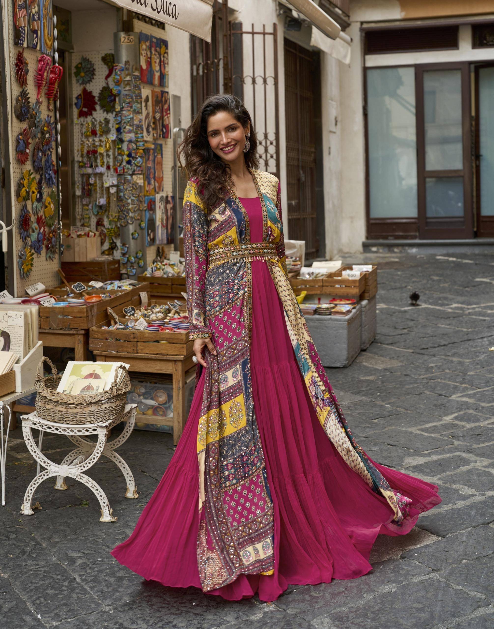 PAKHI BY SAYURI DESIGNER 20034 To 20035 Series Designer Stylish Fancy Colorful Beautiful Party Wear & Ethnic Wear Collection SILK Gown At Wholesale Price